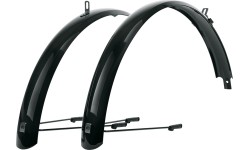 Aksesuarai bei priedai dviračiams : Skydelių komplektas SKS BLUEMELS BASIC 60mm 24" (juoda)