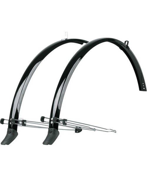 Aksesuarai bei priedai dviračiams : Skydelių komplektas SKS COMMUTER ROAD 35mm 28" (juoda)