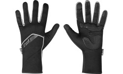 Aksesuarai bei priedai dviračiams : Pirštinės FORCE GALE softshell (juoda) M