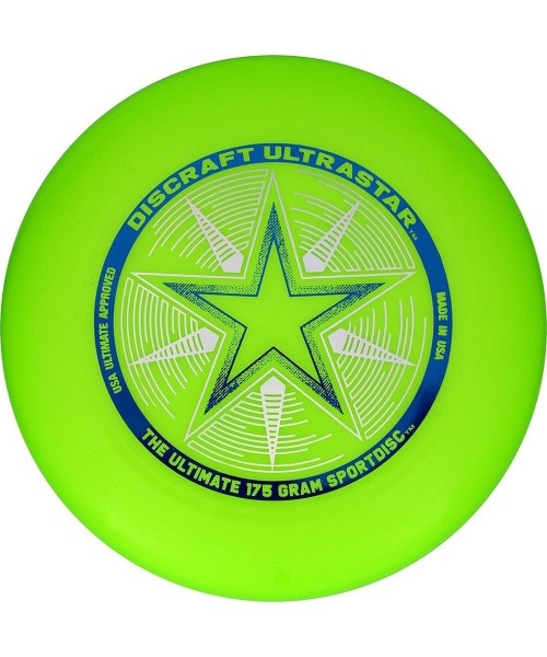Aktyvaus laisvalaikio žaislai : Discraft frisbee Ultrastar 175 gramų žalias
