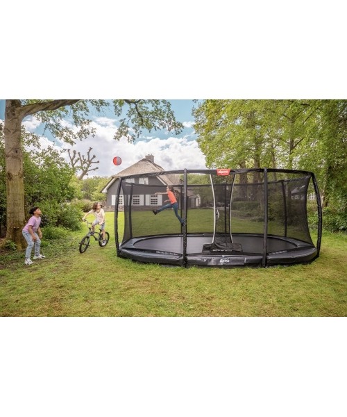 BERG Ultim Champion InGround 330 Grey + Safety Net Deluxe