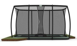 Įleidžiami batutai BERG: BERG Ultim Champion ECO FlatGround 410 + Safety Net DLX XL