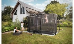 Įleidžiami batutai BERG: BERG Ultim Champion ECO FlatGround 410 + Safety Net DLX XL
