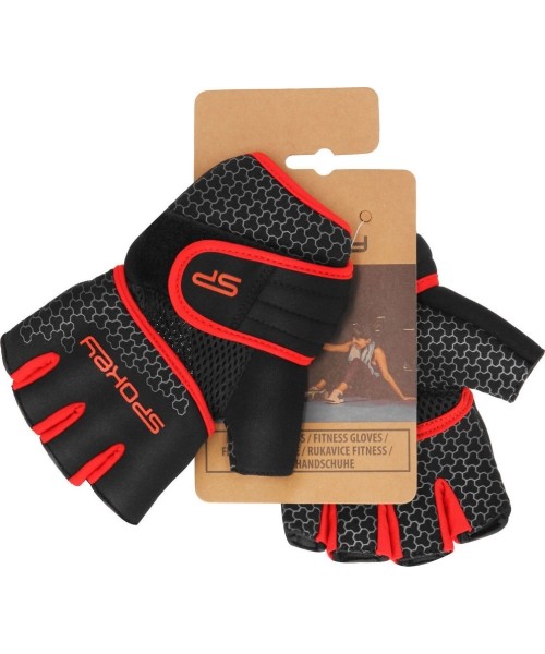 Training Gloves Spokey: Fitneso pirštinės raudonos Spokey LAVA