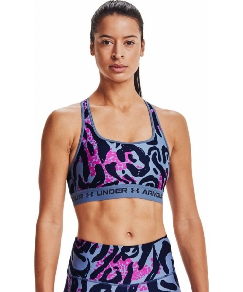 Moteriškas apatinis trikotažas Under Armour: Sportinė liemenėlė Under Armour Crossback Mid Print