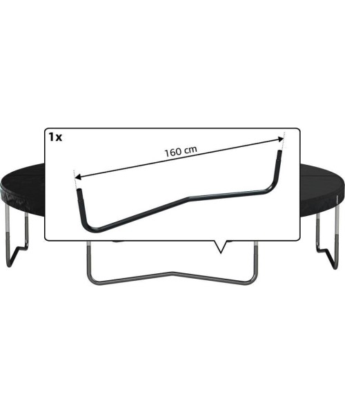 Batutų dalys ir aksesuarai BERG: Favorit - W-Leg 380 (160 cm) Black