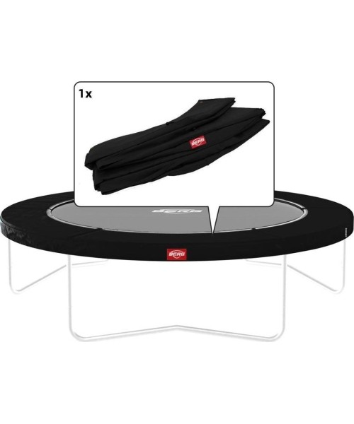 Trampoline Spare Parts BERG: Favorit - Regular Padding 380 Black with white edge