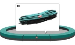 Trampoline Spare Parts BERG: Grand Champion - InGround Padding 350 green (27cm)