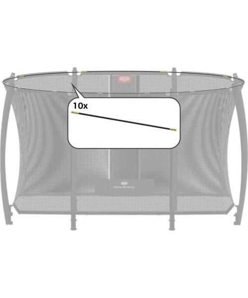 Batutų dalys ir aksesuarai BERG: Ultim Safety Net Deluxe - Set Tent Tubes 330 (.00/.01)