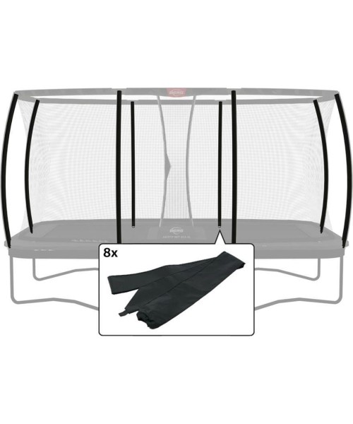 Batutų dalys ir aksesuarai BERG: Ultim Safety Net DLX XL - Pole Sleeves (8x)