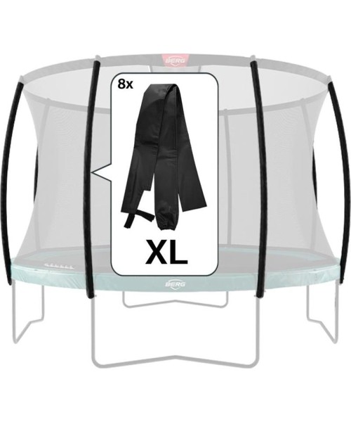Batutų dalys ir aksesuarai BERG: Safety Net DLX XL - Pole Sleeves (8x)