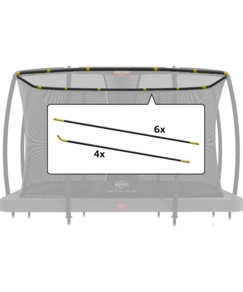 Batutų dalys ir aksesuarai BERG: Ultim Safety Net Deluxe - Set Tent Tubes 330 (for .02 vers.)