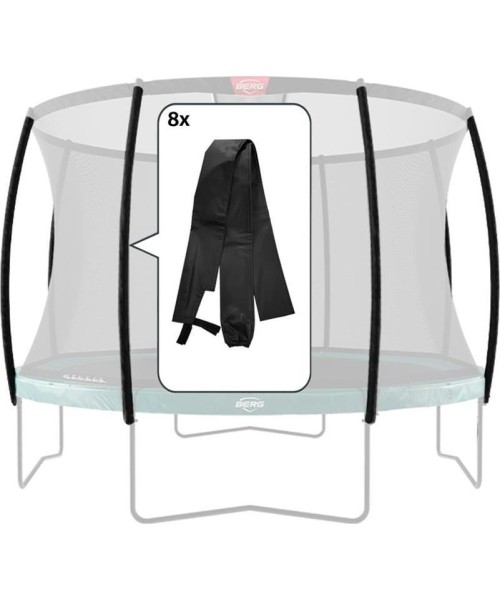 Batutų dalys ir aksesuarai BERG: Safety Net Deluxe - Pole Sleeves (8x)