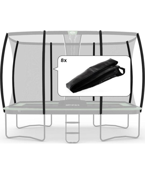 Batutų dalys ir aksesuarai BERG: Ultim Safety Net Deluxe XL ECO - Pole Sleeves (8x)