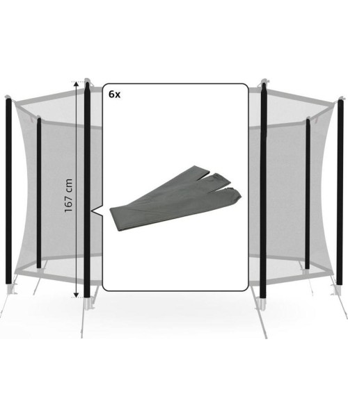 Batutų dalys ir aksesuarai BERG: Safety Net Comfort - Sleeves 200 (167cm) (6x)