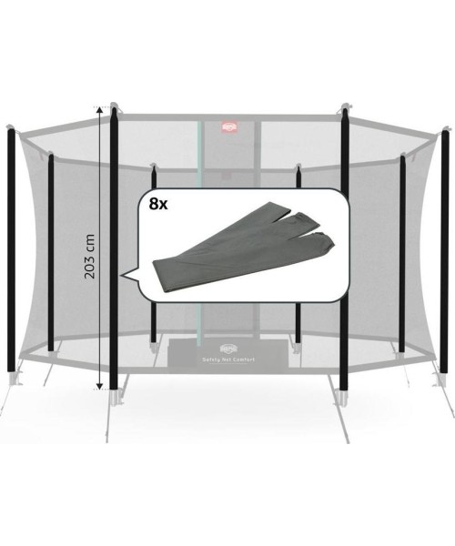 Batutų dalys ir aksesuarai BERG: Safety Net Comfort - Sleeves (203 cm) (8x)