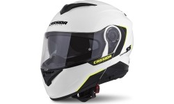 Modular Helmets Cassida: Motorcycle Helmet Cassida Compress 2.0 Refraction White/Black/Fluo Yellow P/J