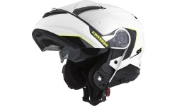 Modular Helmets Cassida: Motorcycle Helmet Cassida Compress 2.0 Refraction White/Black/Fluo Yellow P/J