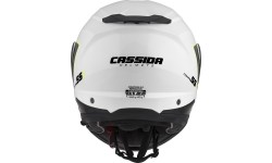 Modular Helmets Cassida: Motorcycle Helmet Cassida Compress 2.0 Refraction White/Black/Fluo Yellow P/J