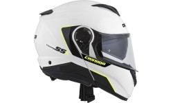Modular Helmets Cassida: Motorcycle Helmet Cassida Compress 2.0 Refraction White/Black/Fluo Yellow P/J