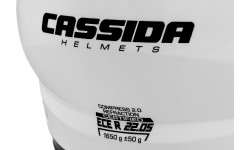 Modular Helmets Cassida: Motorcycle Helmet Cassida Compress 2.0 Refraction White/Black/Fluo Yellow P/J