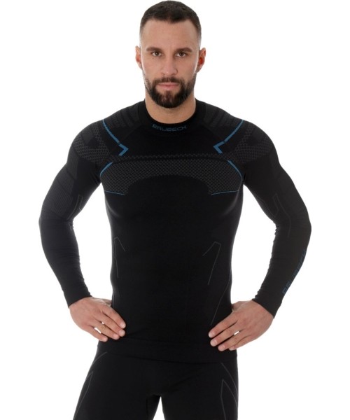Long-Sleeved Shirts Brubeck: Brubeck Marškinėliai Vyrams Thermo Black
