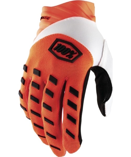 Vyriškos motokroso pirštinės 100%: Motocross Gloves 100% Airmatic Orange