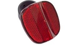 Aksesuarai bei priedai dviračiams : Atšvaitas 53mm su laikikliu 27.2mm (raudonas)