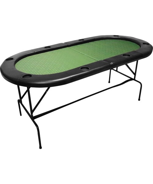Kortos, pokeris ir kauliukai Buffalo: Pokerio stalas Ovalus 2 krypčių sulankstomas 180x90cm