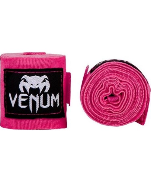 Boxing Wraps & Gel Undergloves Venum: Bintai boksui Venum Kontact, 4,5 m - Neon Pink