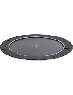 EXIT Dynamic ground level sports trampoline ø366cm - black