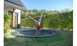 EXIT Dynamic ground level sports trampoline ø366cm - black