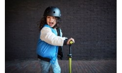 Vaikiški paspirtukai BERG: BERG Nexo Foldable Lights LED-deck Blue