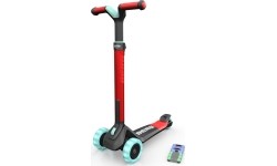 Vaikiški paspirtukai BERG: BERG Nexo Foldable Lights LED-deck Red