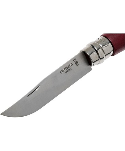 Peilis Opinel Colorama 08 Inox skroblas su dirželiu