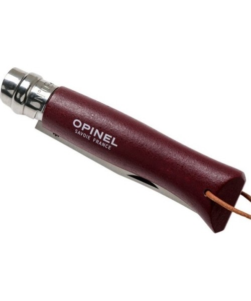 Peilis Opinel Colorama 08 Inox skroblas su dirželiu