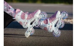 Fiksuoto dydžio riedučiai Powerslide: Riedučiai Powerslide Phuzion Argon Rose 100 Trinity