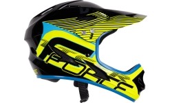 Aksesuarai bei priedai dviračiams : Šalmas FORCE TIGER, L-XL, 59-61cm (juoda/fluorescencinė)