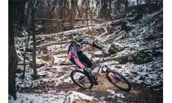 Aksesuarai bei priedai dviračiams : Šalmas FORCE TIGER, L-XL, 59-61cm (juoda/fluorescencinė)