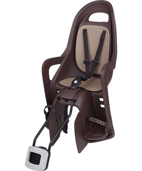 Gloves & Helmets & Accessories : Dviračio kėdutė Polisport Groovy 29" ant rėmo (ruda)