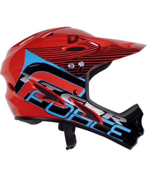 Aksesuarai bei priedai dviračiams : Šalmas FORCE TIGER , L-XL, 59-61cm (raudona)