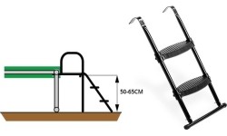 EXIT batuto kopėčios 50–65 cm rėmo aukščiui