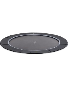 EXIT Dynamic ground level sports trampoline ø427cm - black