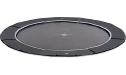 EXIT Dynamic ground level sports trampoline ø427cm - black