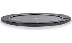 EXIT Dynamic ground level sports trampoline ø427cm - black