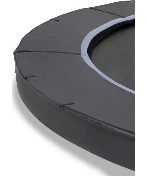 EXIT Dynamic ground level sports trampoline ø427cm - black
