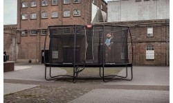 On-ground trampolines BERG: BERG Ultim Champion Regular 330 Grey + Safety Net Deluxe