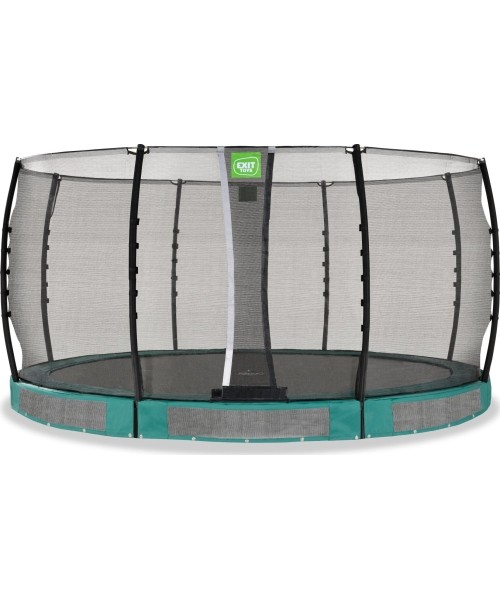 Įleidžiami batutai Exit: EXIT Allure Classic ground trampoline ø427cm - green