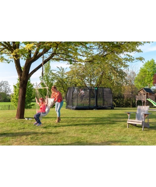 EXIT Allure Premium įleidžiamas batutas 244x427 cm – žalias