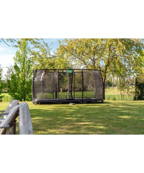 EXIT Allure Premium įleidžiamas batutas 244x427 cm – žalias